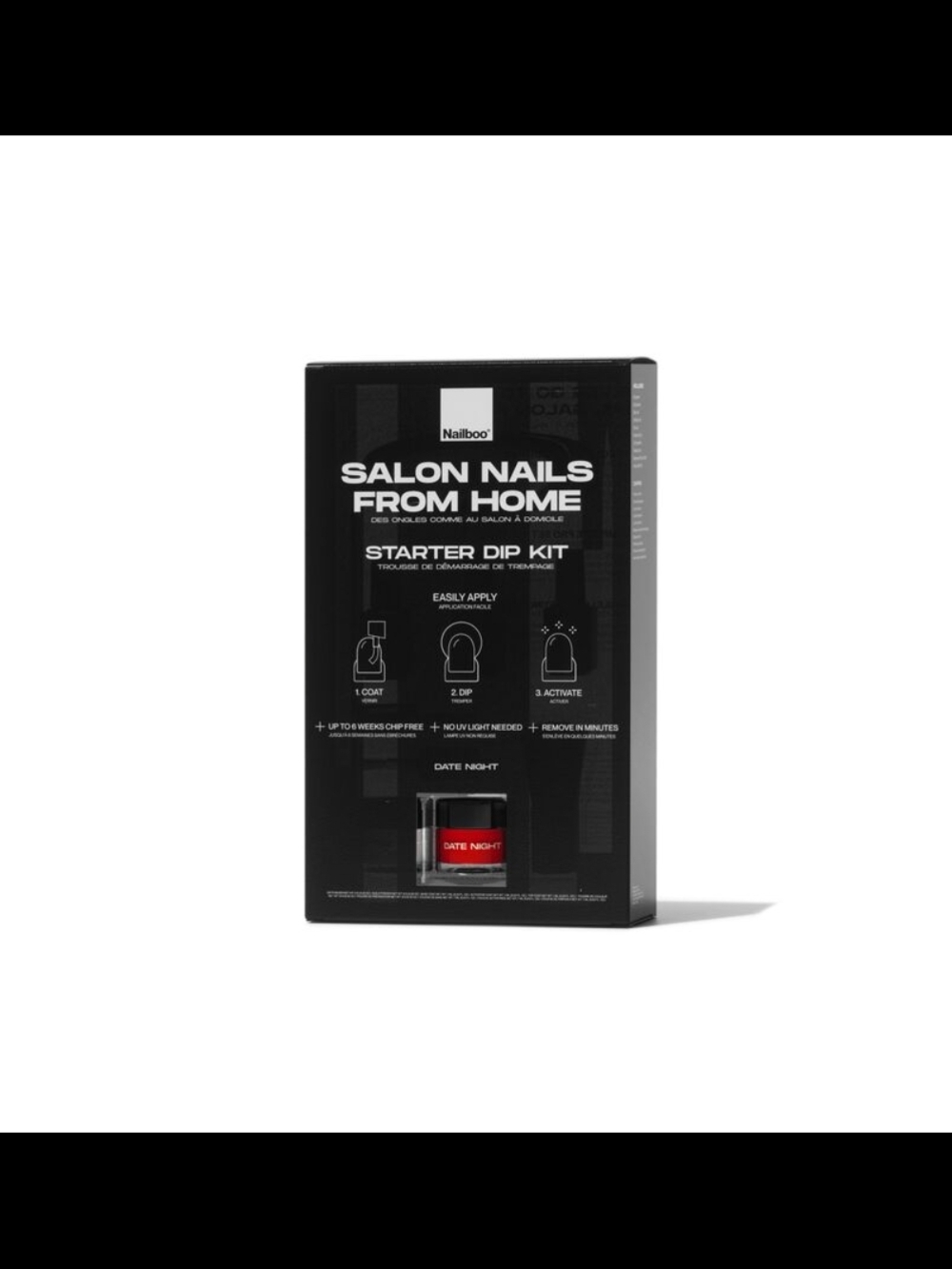 Nailboo Salon Nails From Home Starter Dip Kit — Date Night Red